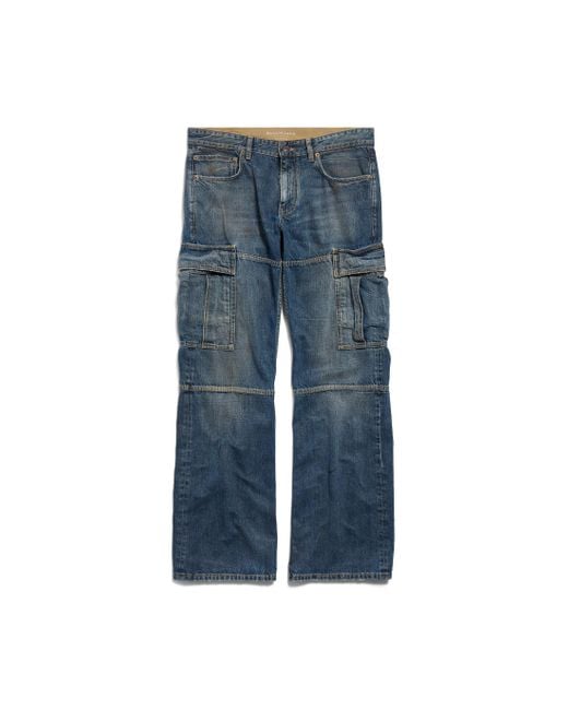 Balenciaga Blue Regular Cargo Pants