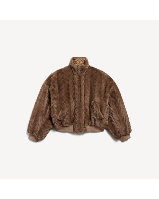 Balenciaga Brown Cropped Jacket