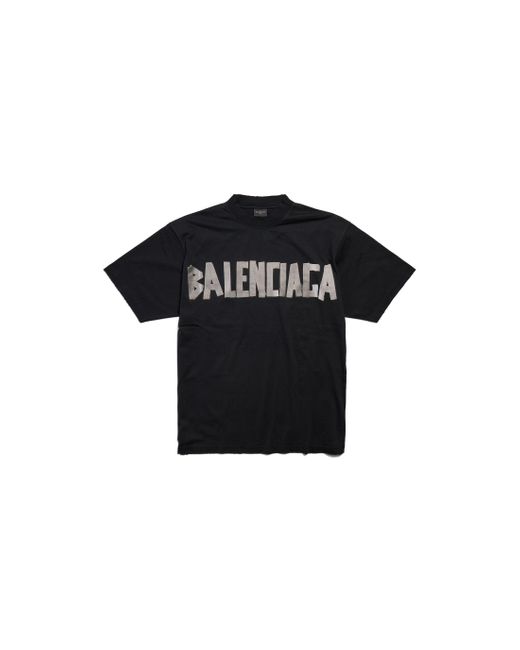 Camiseta new tape type medium fit Balenciaga de color Black