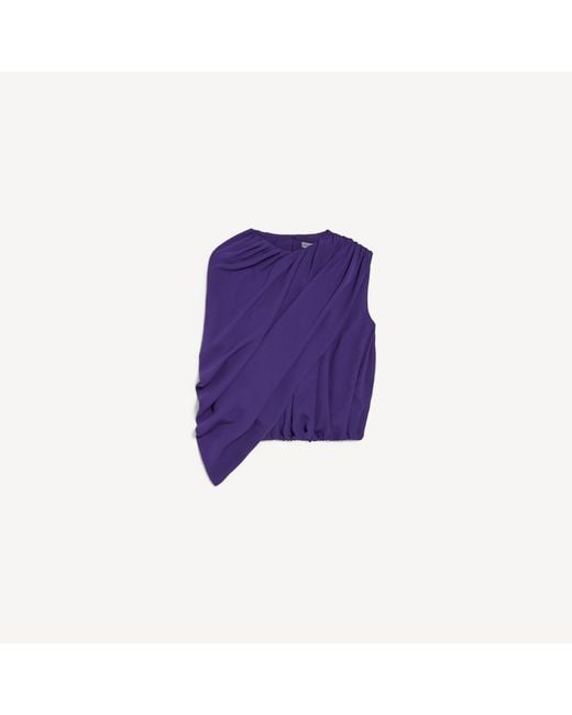 Balenciaga Purple Cape Top