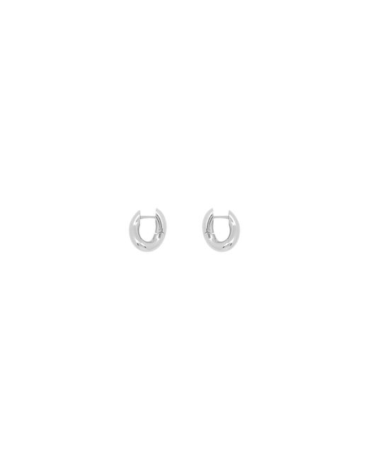 Balenciaga White Loop Xxs Earrings