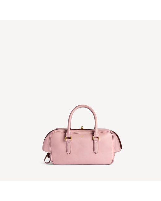 Balenciaga Pink Le 7 Bowling Bag Small