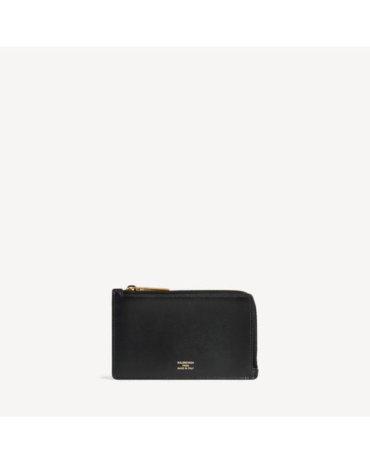Balenciaga Black Envelope Long Coin And Card Holder
