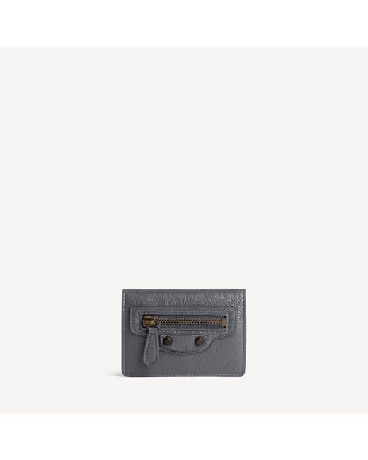 Balenciaga Gray Le City Mini Wallet