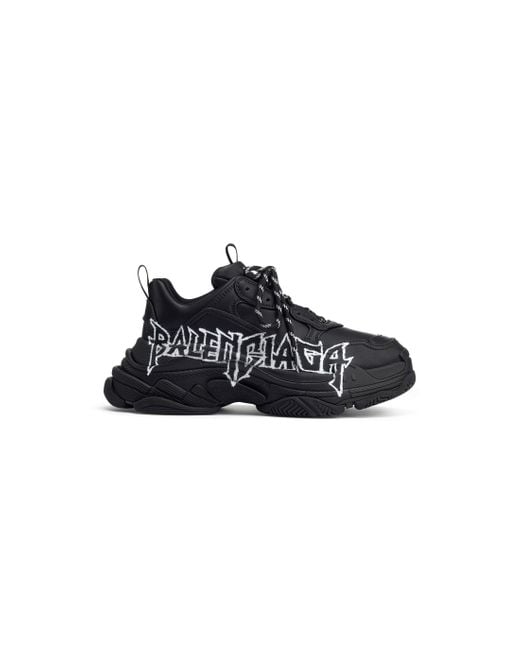 Sneakers chunky Triple S di Balenciaga in Black da Uomo