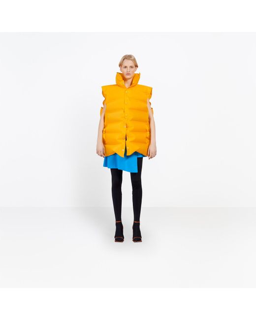 Balenciaga Inflatable Jacket in Yellow | Lyst