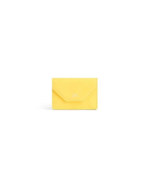 Minicartera envelope Balenciaga de color Yellow