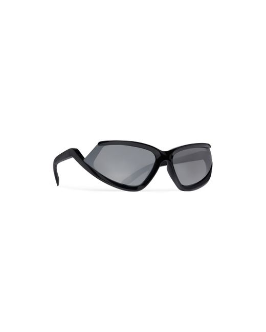 Balenciaga Black Side Xpander Cat Sunglasses for men