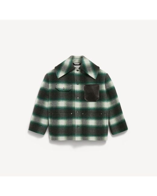 Balenciaga Green Workwear Cocoon Outerwear for men