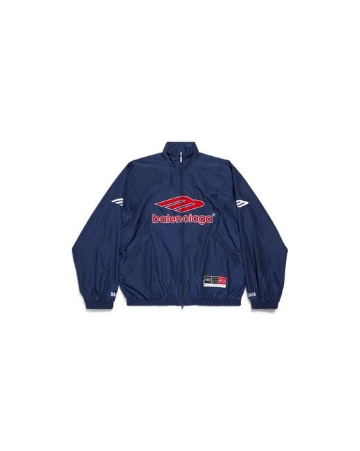 Balenciaga Blue 3B Football Tracksuit Jacket for men