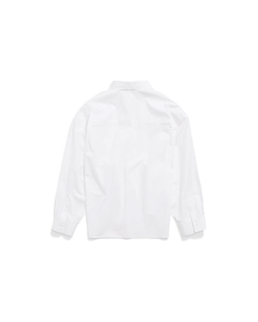 Balenciaga White Wrap Shirt Large Fit