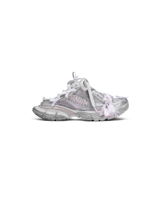 Balenciaga Gray 3Xl Lace Mule