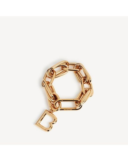 Balenciaga Metallic B Link Bracelet