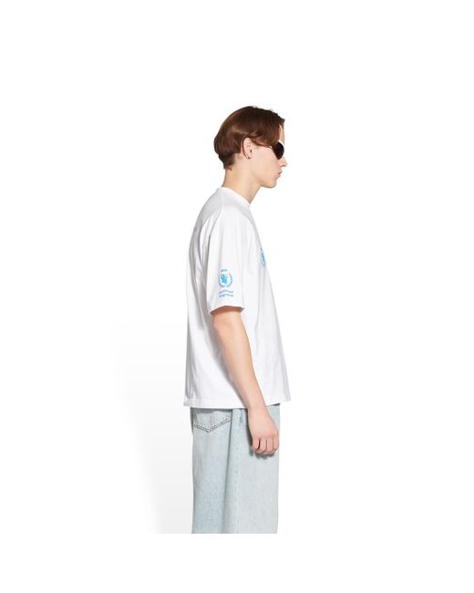 Balenciaga White Wfp T-shirt Medium Fit for men