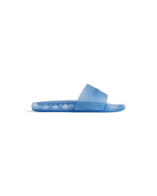 Balenciaga Blue Pool Slide for men