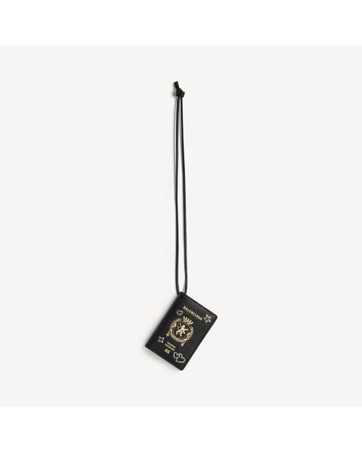 Balenciaga Multicolor Passport Card Holder Keyring for men