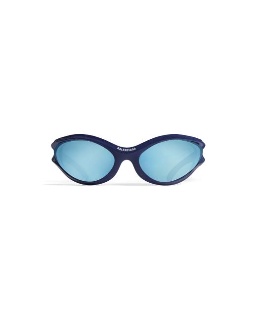 Balenciaga Dynamo round sonnenbrille in Blue für Herren