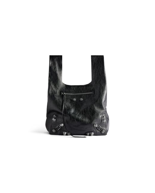 Balenciaga Black Le Cagole Shopper Bag for men