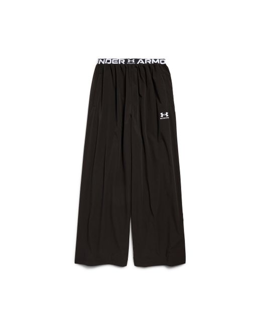 Balenciaga Black Under Armour Reversible Layered Tracksuit Pants for men
