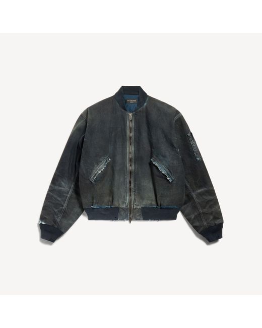 Balenciaga Blue Bomber Jacket