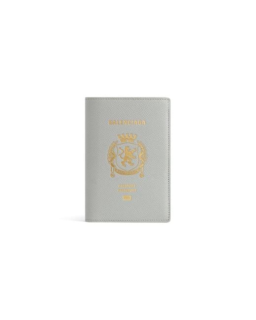 Balenciaga Gray Passport Holder for men