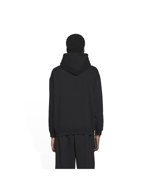 Balenciaga Bb Pixel Medium Fit Hoodie in Black for Men | Lyst