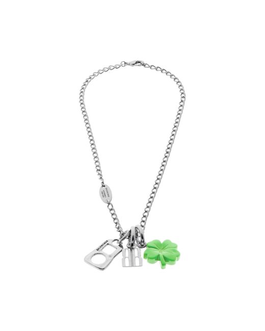 Balenciaga Carousel Clover Collector Necklace in Green | Lyst