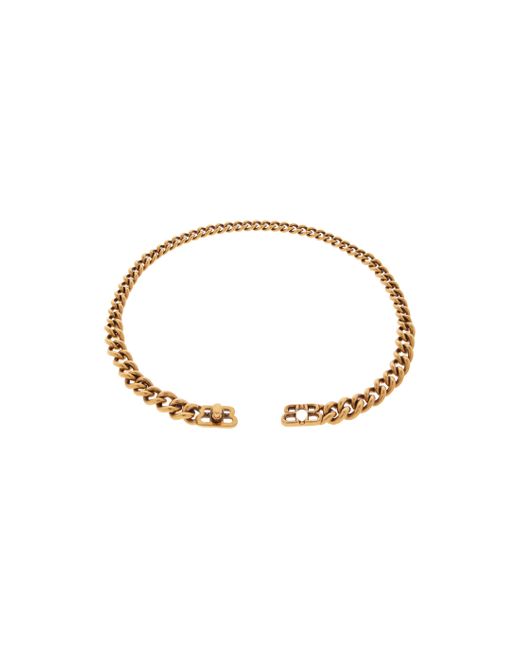 Balenciaga Metallic Monaco Chain Necklace