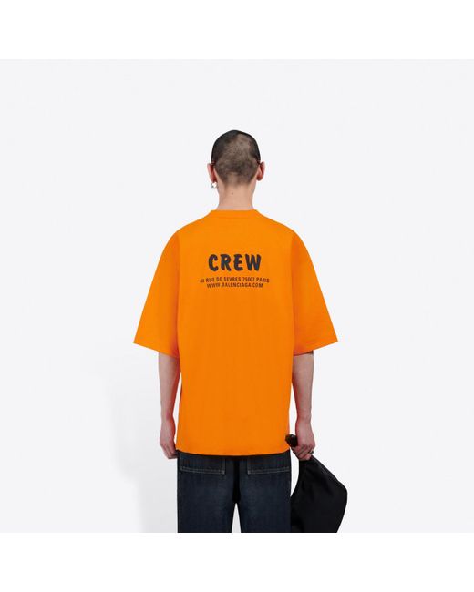 orange balenciaga shirt