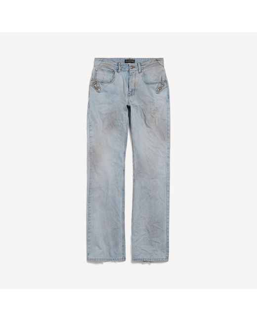 Balenciaga Blue City Straight Pants