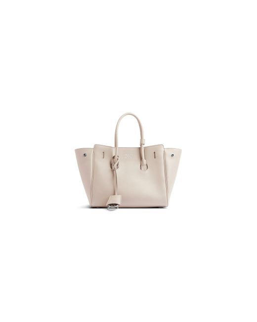Balenciaga White Hampton Carry All Bag Mini