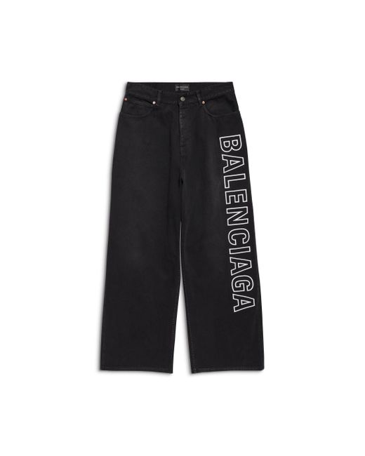 Balenciaga Black Outline baggy Trousers