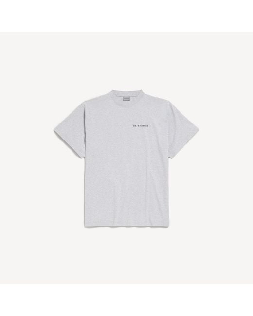 Balenciaga White Back Gradient Oversized T-Shirt for men