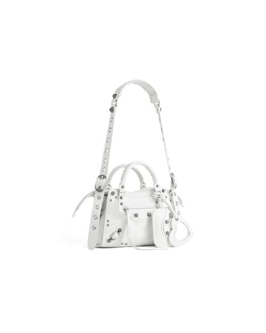 Balenciaga White Neo Cagole Xs Handbag