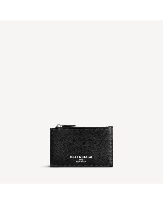 Balenciaga Black Credit Long Coin And Card Holder for men