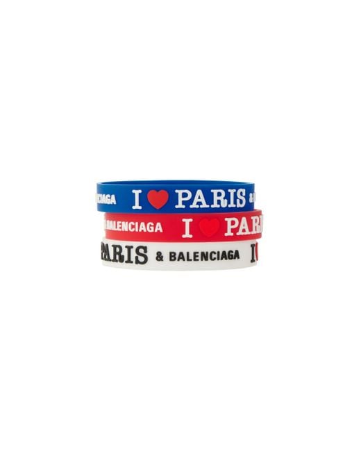 Balenciaga Blue Paris Souvenir Champion Bracelet Set