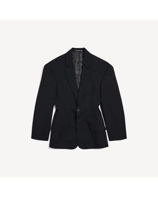 Balenciaga Blue Hourglass Jacket Oversized