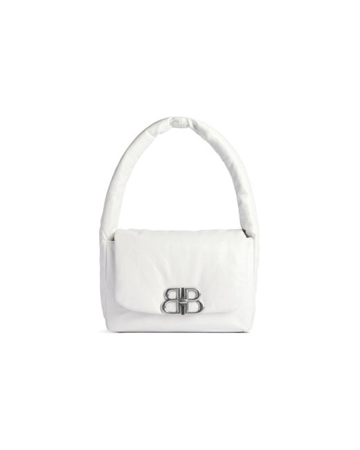 Balenciaga White Monaco Small Sling Bag