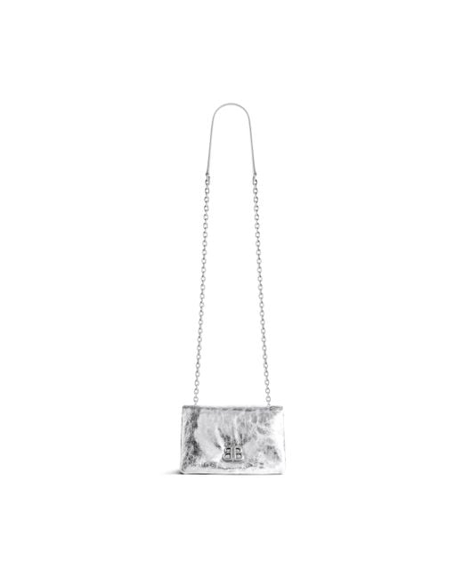 Balenciaga White Monaco Bag Nano