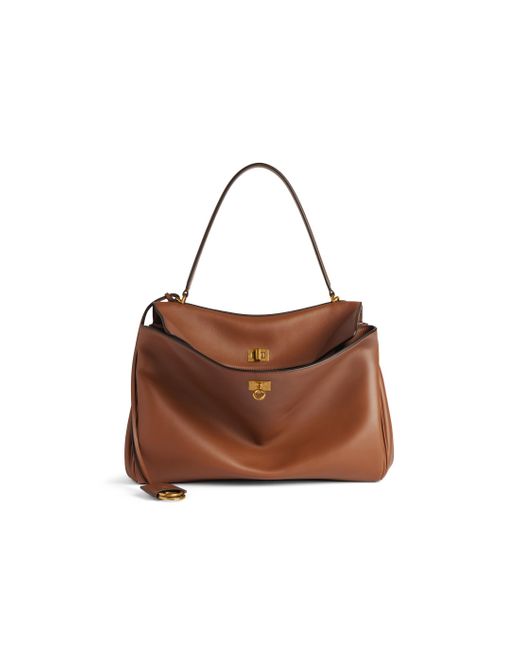Bolso De Mano Rodeo Mediano Balenciaga de color Brown