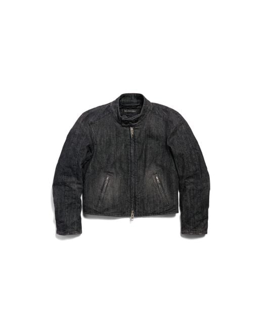 Balenciaga Black Shrunk Racer Jacket