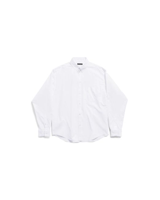 Balenciaga White Political Stencil Shirt Large Fit for men