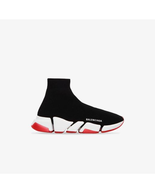 Balenciaga Speed 2.0 Recycled Trainers Bicolor Transparent Sole in ...