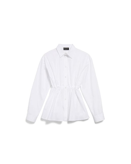 Balenciaga White Hourglass Shirt