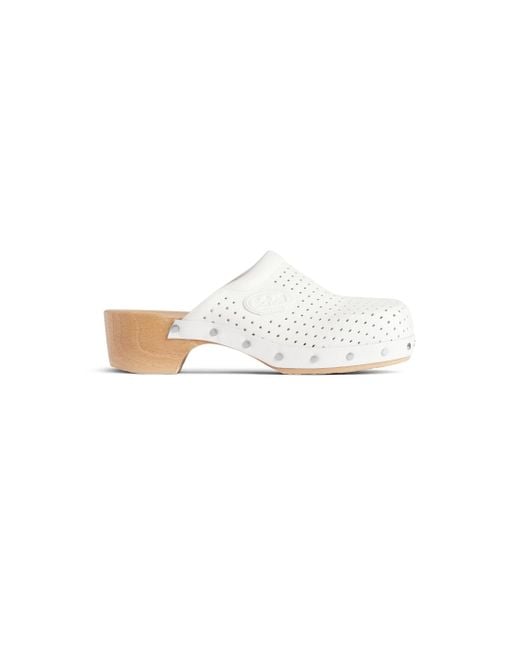 Sabot Clog I Scholl di Balenciaga in White