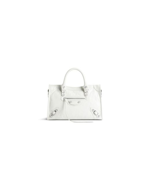 Balenciaga White Le City Small Bag