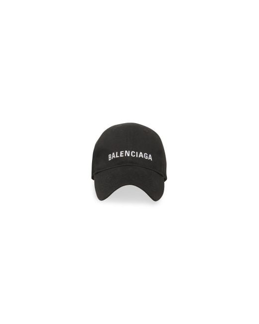 Balenciaga Black Logo Baseball Cap