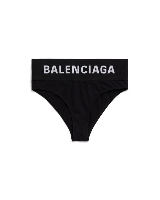 Balenciaga Black Slip mit breitem elastischem bund