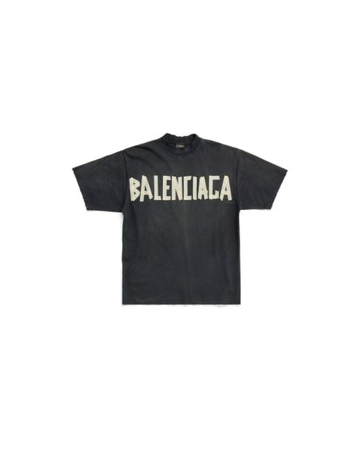 Balenciaga Tape Type T-Shirt in Black für Herren