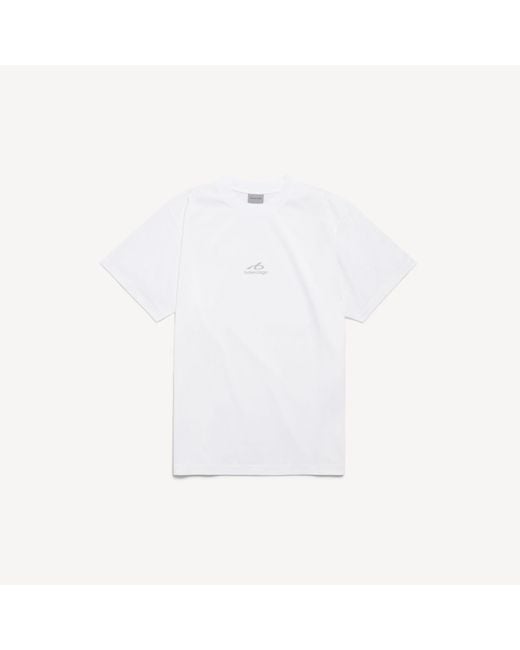 Balenciaga White Bodies Medium Fit T-Shirt for men